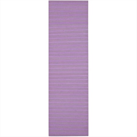 Safavieh 2 ft. -6 in. x 6 ft. Runner Contemporary Dhurries- Lavender- Flatweave Rug DHU313C-26